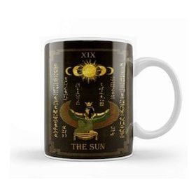 Baskı Dükkanı Tarot Quot The Sun Quot Goddess Isis Black Version 01 Kupa