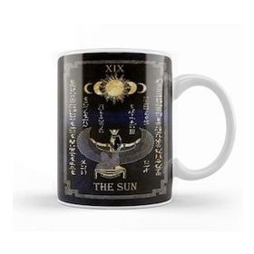 Baskı Dükkanı Tarot Quot The Sun Quot Goddess Isis Black Version Kupa