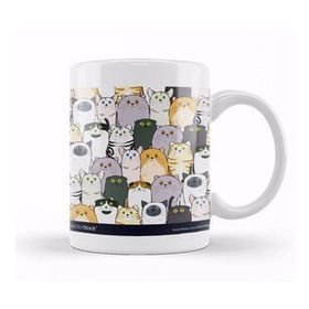 Baskı Dükkanı Tatlı ve Sevimli Kediler Cats Kupa