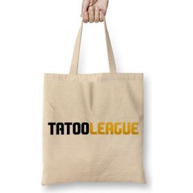 Baskı Dükkanı Tatooleague Logo Preto Bez Kadın Günlük Çanta