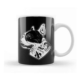 Baskı Dükkanı Tattooed French Bulldog Kupa