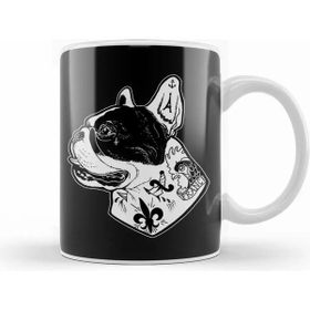 Baskı Dükkanı Tattooed French Bulldog Kupa