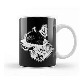 Baskı Dükkanı Tattooed French Bulldog Kupa