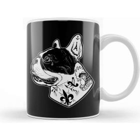 Baskı Dükkanı Tattooed French Bulldog Kupa