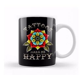 Baskı Dükkanı Tattoos Make Me Happy You Not So Much Inked Kupa