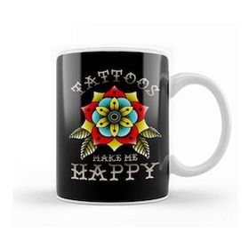 Baskı Dükkanı Tattoos Make Me Happy You Not So Much Inked Kupa