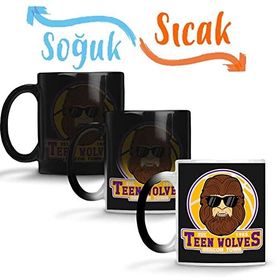 Baskı Dükkanı Teen Wolf Teen Wolves Sihirli Porselen Kupa