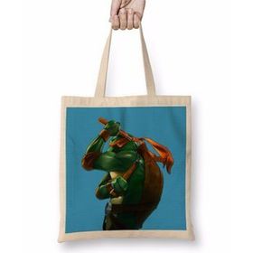 Baskı Dükkanı Teenage Mutant Ninja Turtes Mikey Bez Çanta