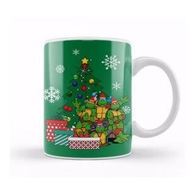 Baskı Dükkanı Teenage Mutant Ninja Turtles Around the Christmas Tree Kupa