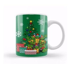 Baskı Dükkanı Teenage Mutant Ninja Turtles Around the Christmas Tree Kupa