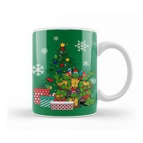 Baskı Dükkanı Teenage Mutant Ninja Turtles Around the Christmas Tree Kupa