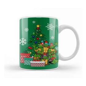 Baskı Dükkanı Teenage Mutant Ninja Turtles Around the Christmas Tree Kupa