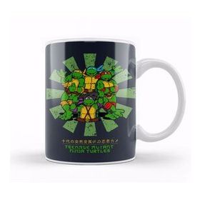 Baskı Dükkanı Teenage Mutant Ninja Turtles Retro Japanese Kupa