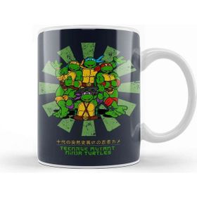 Baskı Dükkanı Teenage Mutant Ninja Turtles Retro Japanese Kupa