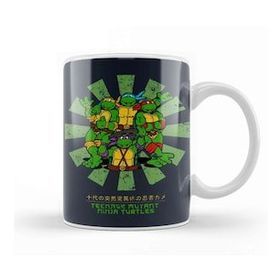 Baskı Dükkanı Teenage Mutant Ninja Turtles Retro Japanese Kupa