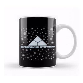 Baskı Dükkanı Terminator Cyberdyne Systems Christmas Snow Logo Kupa