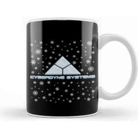 Baskı Dükkanı Terminator Cyberdyne Systems Christmas Snow Logo Kupa