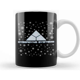 Baskı Dükkanı Terminator Cyberdyne Systems Christmas Snow Logo Kupa