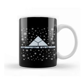 Baskı Dükkanı Terminator Cyberdyne Systems Christmas Snow Logo Kupa