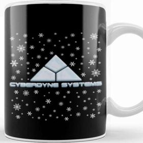 Baskı Dükkanı Terminator Cyberdyne Systems Christmas Snow Logo Kupa