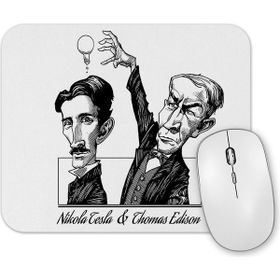 Baskı Dükkanı Tesla ve Edison Mouse Pad