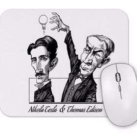 Baskı Dükkanı Tesla ve Edison Mouse Pad