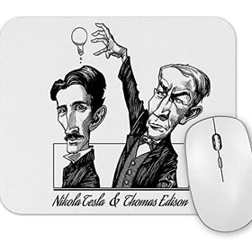 Baskı Dükkanı Tesla ve Edison Mouse Pad