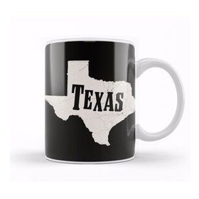 Baskı Dükkanı Texas Map Vintage Kupa