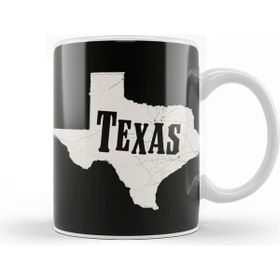 Baskı Dükkanı Texas Map Vintage Kupa