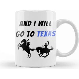 Baskı Dükkanı Texas Quote Vintage Retro Kupa