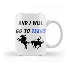 Baskı Dükkanı Texas Quote Vintage Retro Kupa