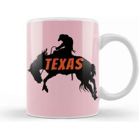 Baskı Dükkanı Texas Vintage Retro Kupa