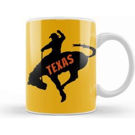 Baskı Dükkanı Texas Vintage Retro Kupa