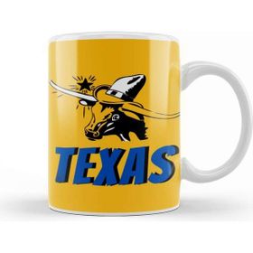 Baskı Dükkanı Texas Vintage Retro Kupa
