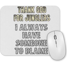 Baskı Dükkanı Thank God For Junglers Mouse Pad