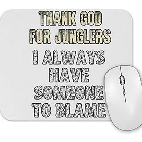 Baskı Dükkanı Thank God For Junglers Mouse Pad