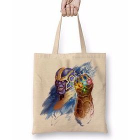 Baskı Dükkanı Thanos Infinity Gauntlet 01 Bez Çanta