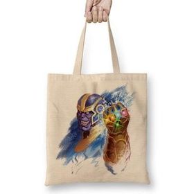 Baskı Dükkanı Thanos Infinity Gauntlet 01 Bez Çanta
