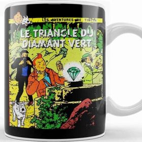 Baskı Dükkanı The Adventures Of Tintin L'etoile Mysterieuse Vintage Style Cover Kupa