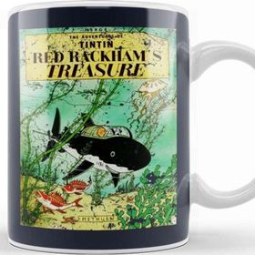 Baskı Dükkanı The Adventures Of Tintin Red Rackham's Treausre Vintage Style Cover Kupa