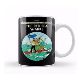 Baskı Dükkanı The Adventures Of Tintin The Red Sea Sharks Vintage Style Cover Kupa