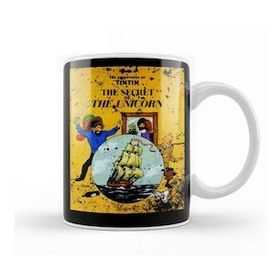 Baskı Dükkanı The Adventures Of Tintin The Secret Of The Unicorn Vintage Style Cover Kupa
