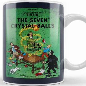 Baskı Dükkanı The Adventures Of Tintin The Seven Crystal Balls Vintage Style Cover Kupa