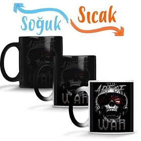 Baskı Dükkanı the Art of War Sihirli Porselen Kupa