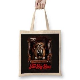 Baskı Dükkanı The Big Boss Pug Köpek Bez Çanta