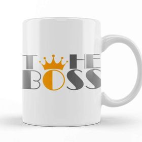 Baskı Dükkanı The Boss Crown Kupa