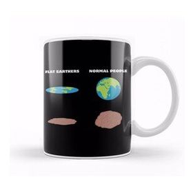 Baskı Dükkanı The Brain Of Flat Earthers Flat Earth Kupa