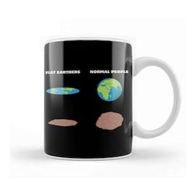 Baskı Dükkanı The Brain Of Flat Earthers Flat Earth Kupa