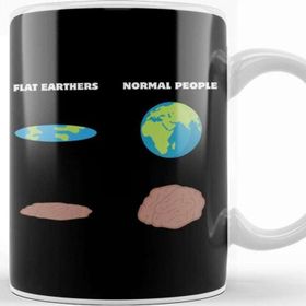 Baskı Dükkanı The Brain Of Flat Earthers Flat Earth Kupa