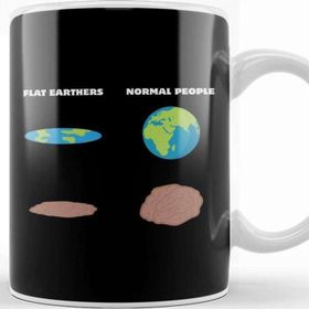 Baskı Dükkanı The Brain Of Flat Earthers Flat Earth Kupa
